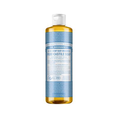 Dr. Bronner's Pure-Castile Soap Liquid (Hemp 18-in-1) Unscented (Baby) 473ml